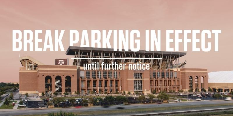 Break Parking in Effect Dec. 22-Jan. 11