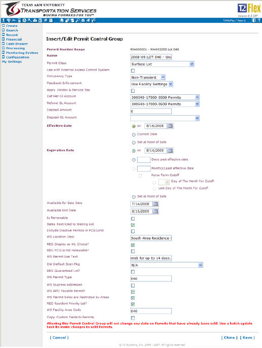 Flext Edit Control Groups screenshot